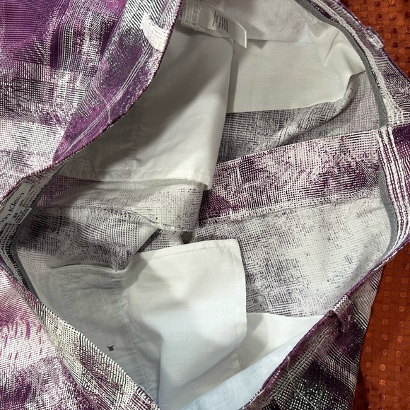 Calvin Klein Men’s Purple & White Flat Front Shorts Size: 34 Retails $70 NWOT - Picture 4 of 12